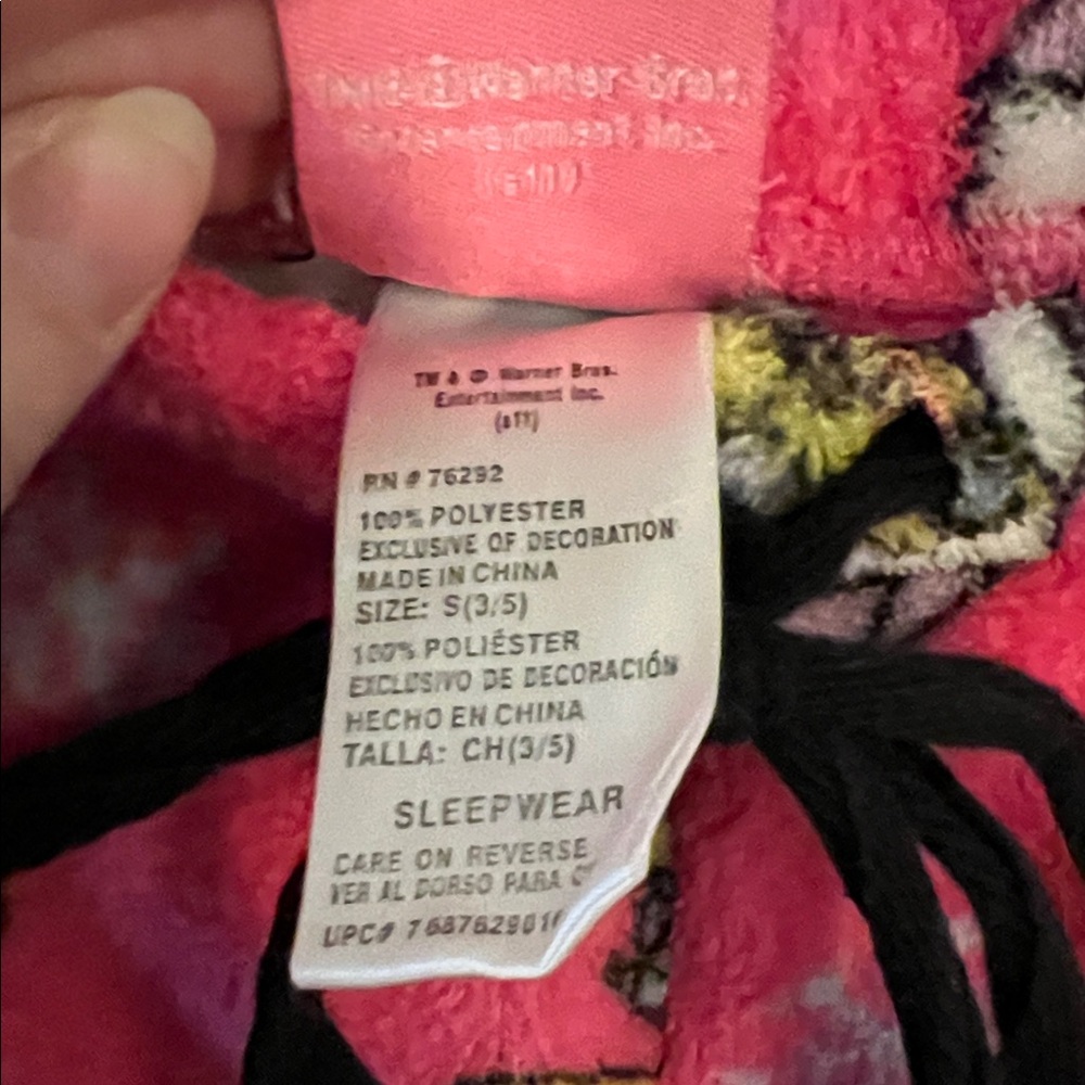 Kids Pink Tweety Bird Pajama Pants - Picture 3 of 3